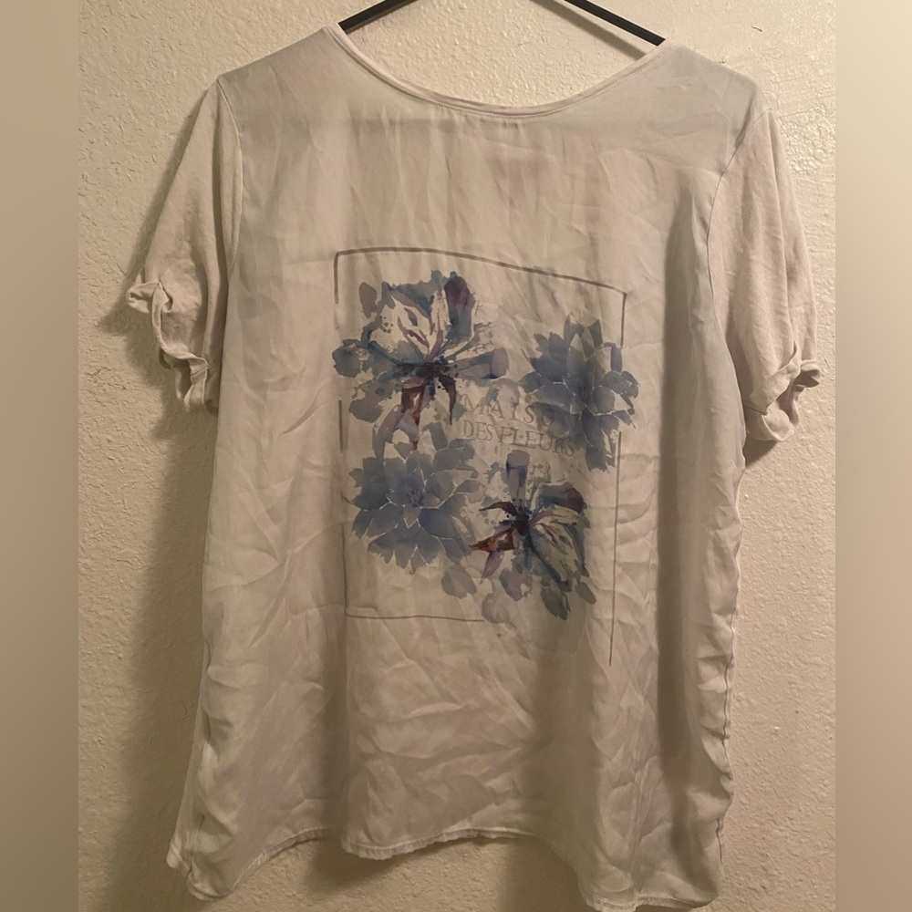 YSC CITY floral top graphic